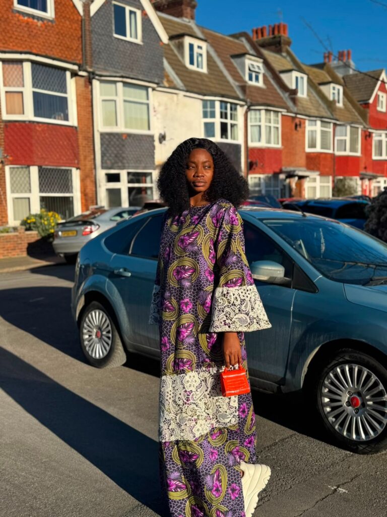 Amethyst Lace Ankara Maxi Co-Ord Set