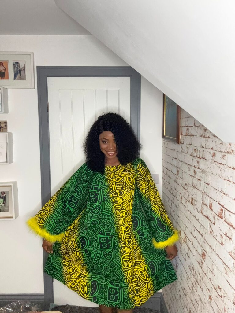 Emerald Sunburst Cape Mini Dress