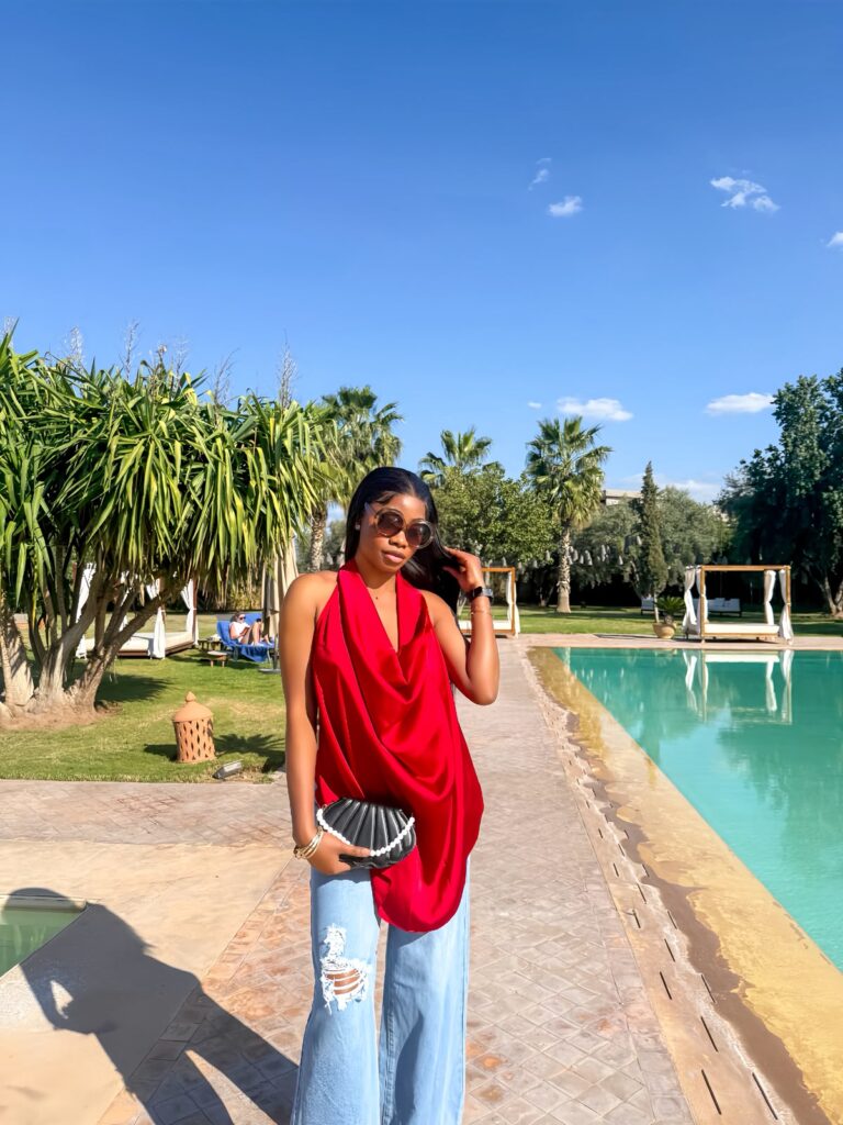 Scarlet Resort Drape Halter Top